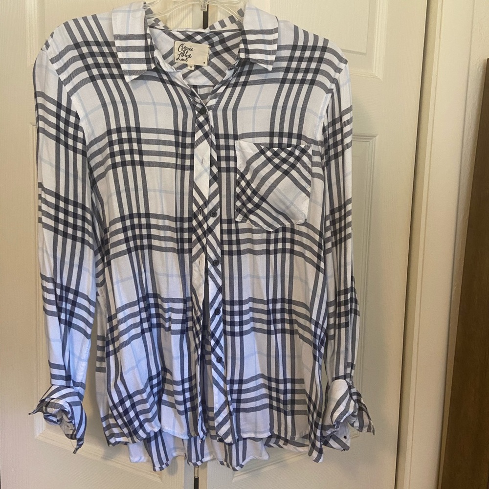 Plaid button down